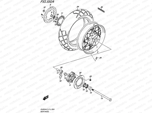 550A - REAR WHEEL