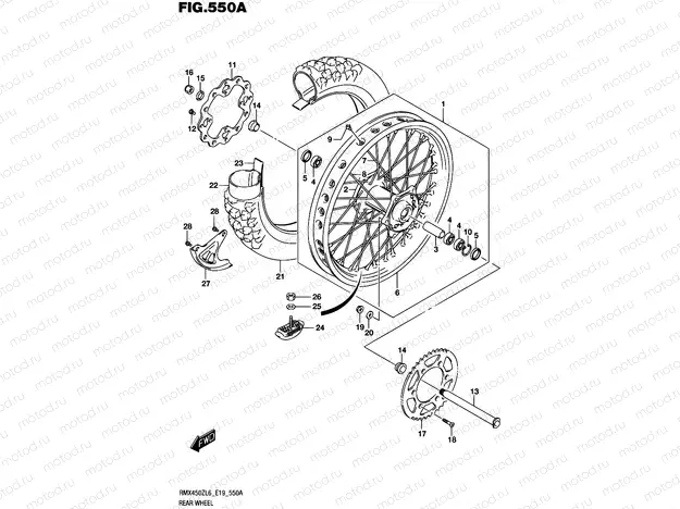 550A - REAR WHEEL
