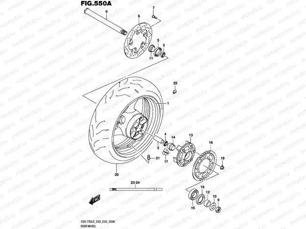 550A - REAR WHEEL