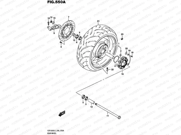 550A - REAR WHEEL