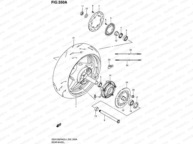 550A - REAR WHEEL