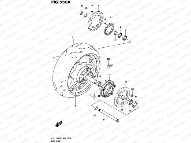 550A - REAR WHEEL