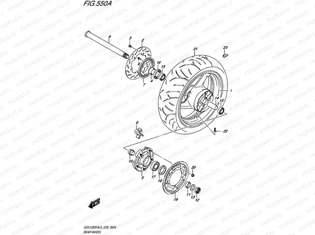 550A - REAR WHEEL