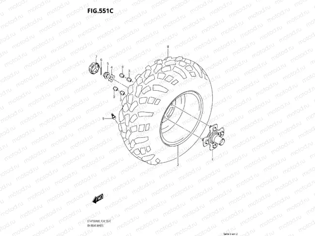 552A - LH REAR WHEEL (LT-A750XM0 P24)