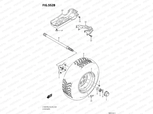 552B - LH REAR WHEEL (LT-A400FM0 P28)