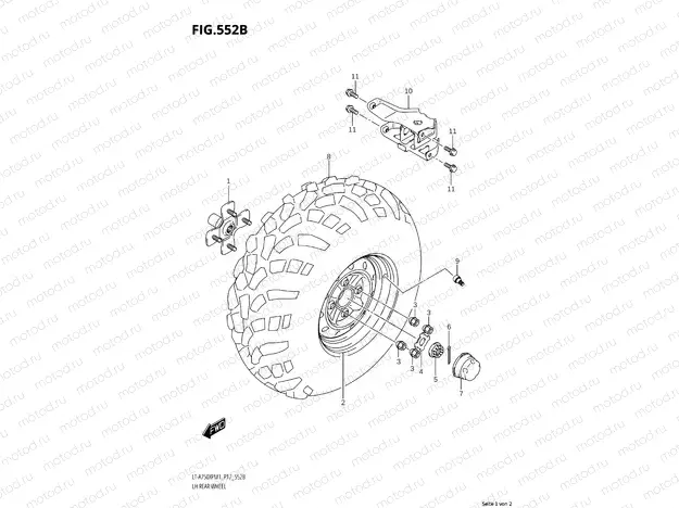 552B - LH REAR WHEEL (LT-A750XPZM1 P17)