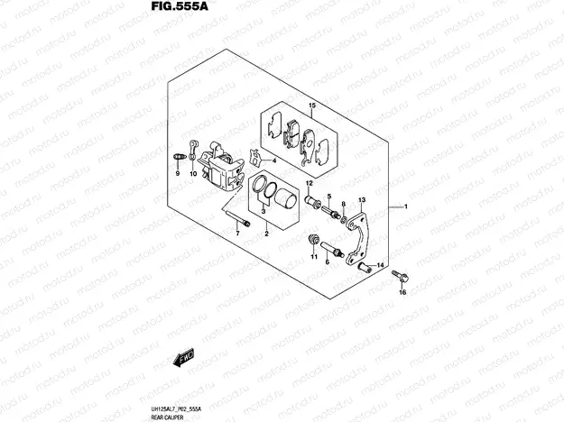 555A - REAR CALIPER