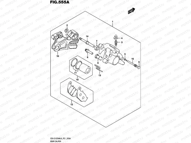 555A - REAR CALIPER