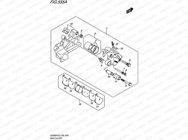 555A - REAR CALIPER