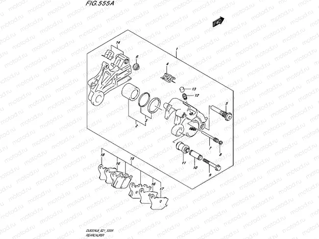 555A - REAR CALIPER