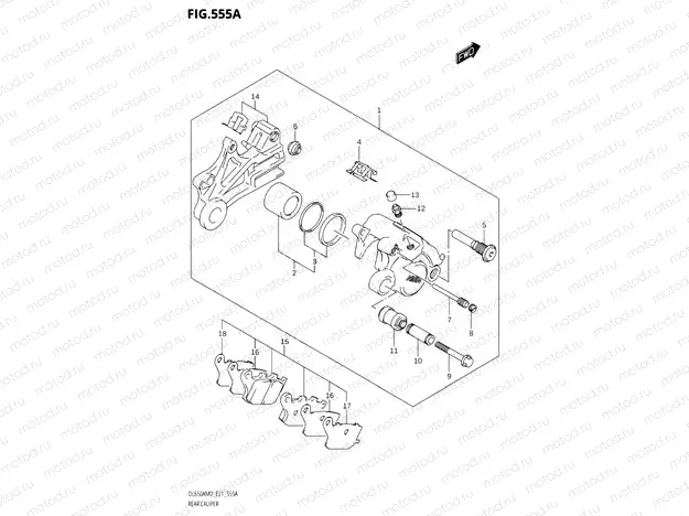 555A - REAR CALIPER