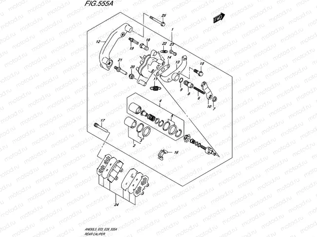 555A - REAR CALIPER