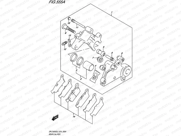 555A - REAR CALIPER