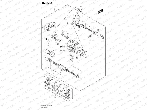 555A - REAR CALIPER