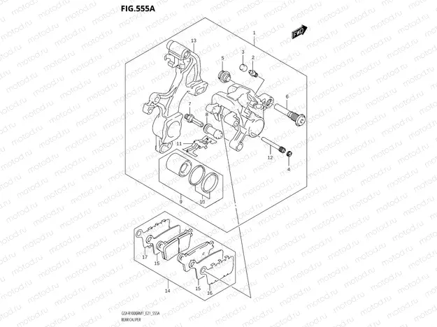 555A - REAR CALIPER