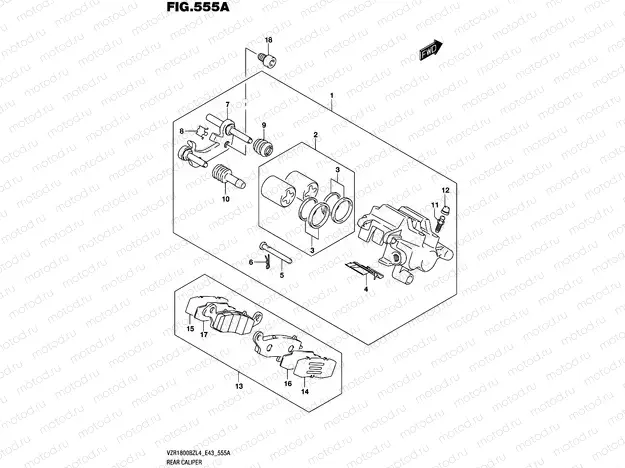 555A - REAR CALIPER