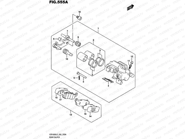 555A - REAR CALIPER