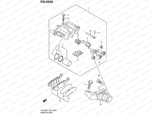 555A - REAR CALIPER