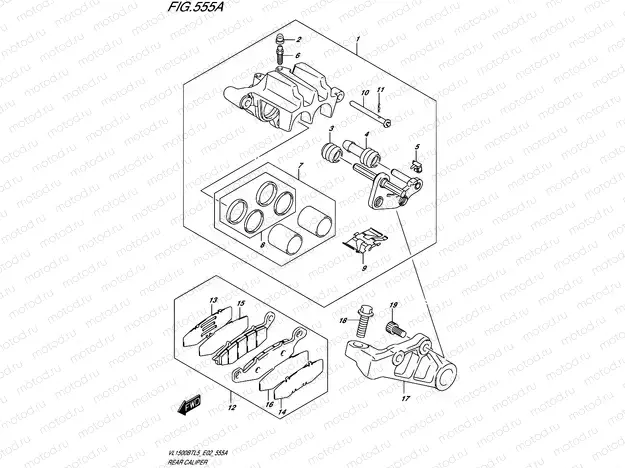 555A - REAR CALIPER
