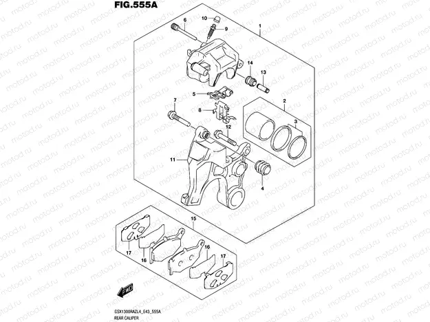 555A - REAR CALIPER