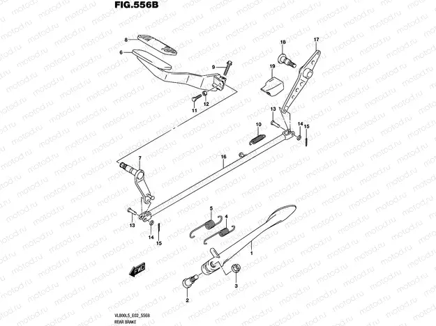 556B - REAR BRAKE (VL800L5 E19)