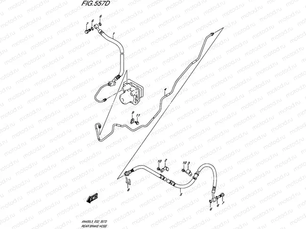 557D - REAR BRAKE HOSE (AN400ZAL5 E02)