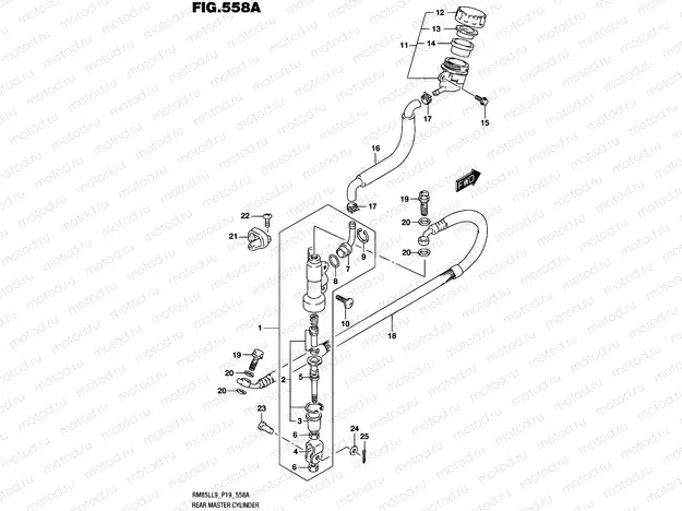 558A - REAR MASTER CYLINDER