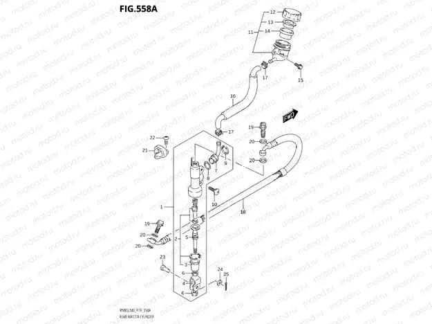 558A - REAR MASTER CYLINDER