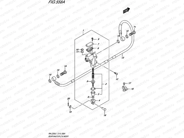 558A - REAR MASTER CYLINDER