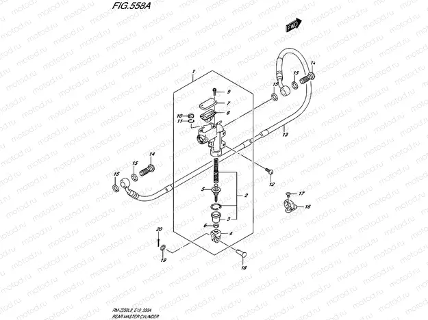 558A - REAR MASTER CYLINDER