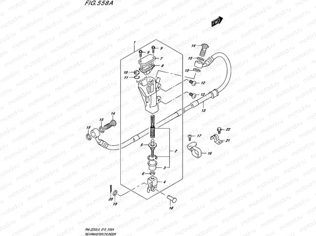 558A - REAR MASTER CYLINDER