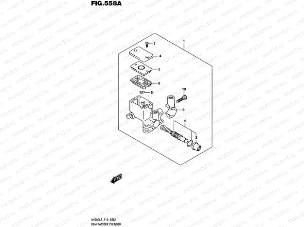 558A - REAR MASTER CYLINDER