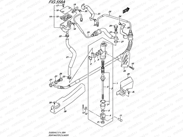 558A - REAR MASTER CYLINDER