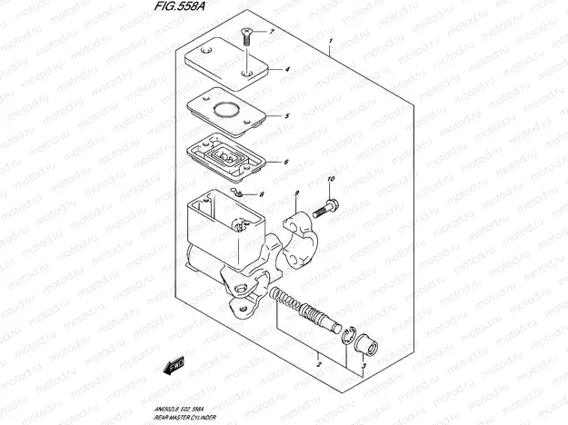 558A - REAR MASTER CYLINDER