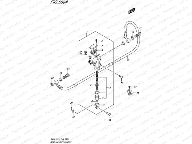 558A - REAR MASTER CYLINDER