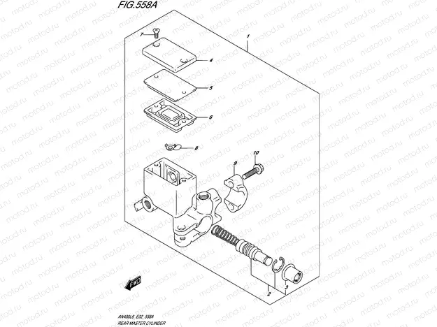 558A - REAR MASTER CYLINDER