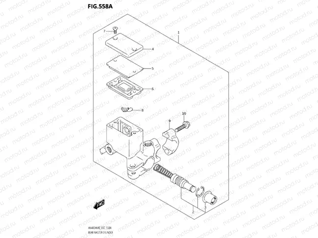 558A - REAR MASTER CYLINDER