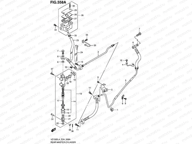 558A - REAR MASTER CYLINDER