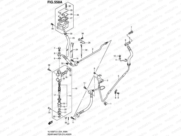 558A - REAR MASTER CYLINDER