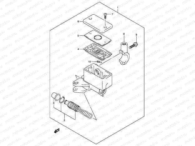 55A - FRONT MASTER CYLINDER (SV1000/U1/U2)