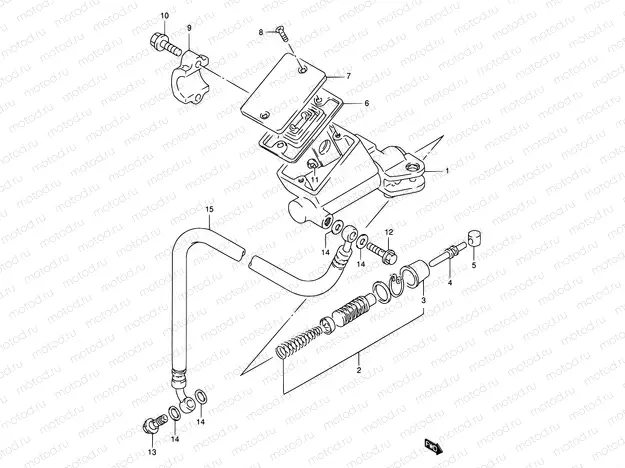 56 - CLUTCH CYLINDER (MODEL P/R)