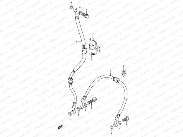 56 - FRONT BRAKE HOSE