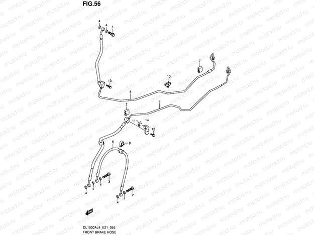 56 - FRONT BRAKE HOSE