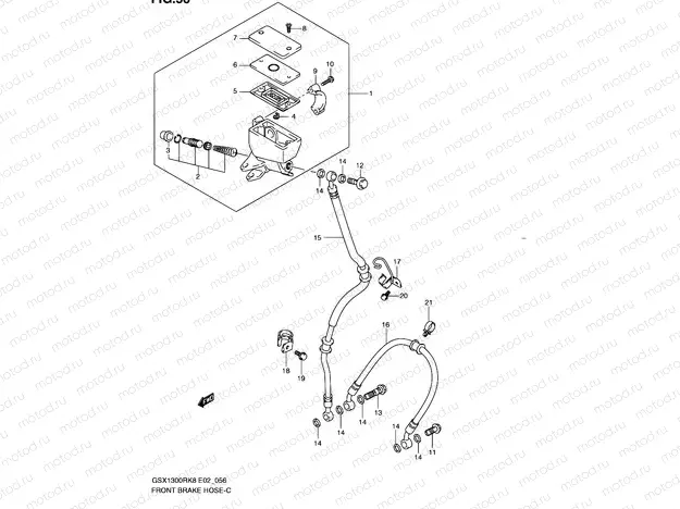 56 - FRONT BRAKE HOSE