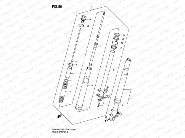 56 - FRONT DAMPER