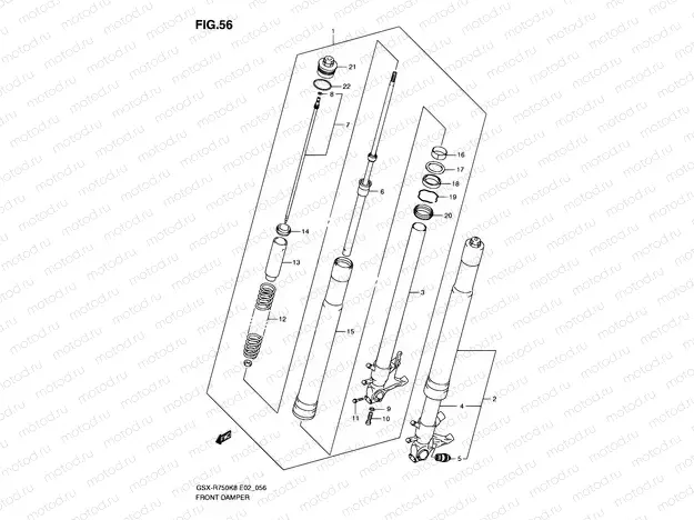 56 - FRONT DAMPER