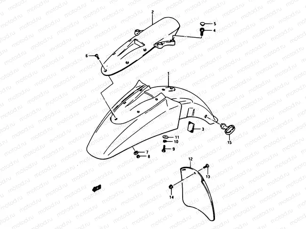 56 - FRONT FENDER-GSX1100ESE/EFE/ESF/EFF/ESG/EFG,GS1150ESF/EFF/EF