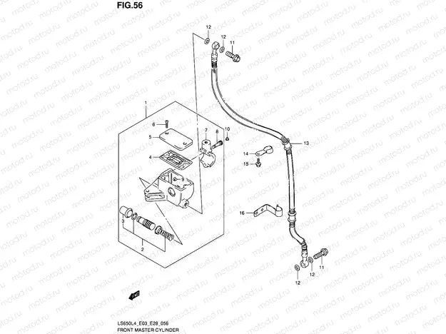 56 - FRONT MASTER CYLINDER