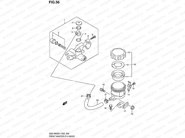 56 - FRONT MASTER CYLINDER