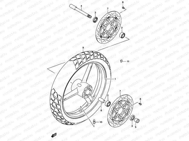 56 - FRONT WHEEL